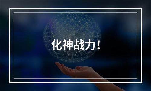 化神战力！