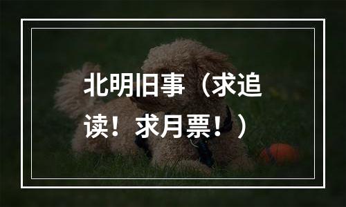 北明旧事（求追读！求月票！）
