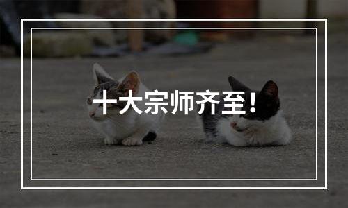 十大宗师齐至！