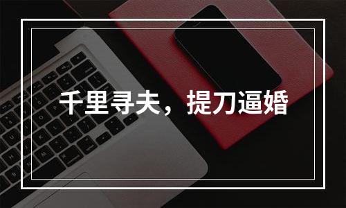 千里寻夫，提刀逼婚