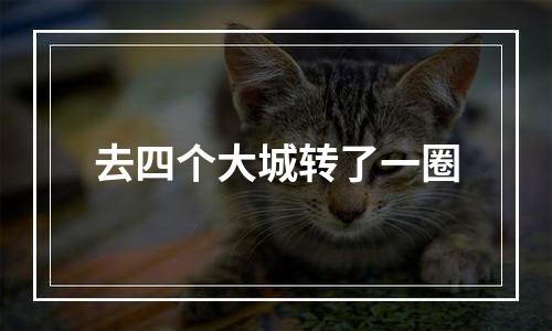 去四个大城转了一圈