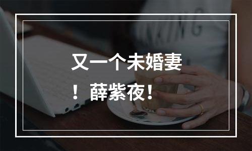 又一个未婚妻！薛紫夜！
