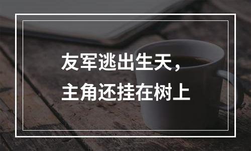 友军逃出生天，主角还挂在树上