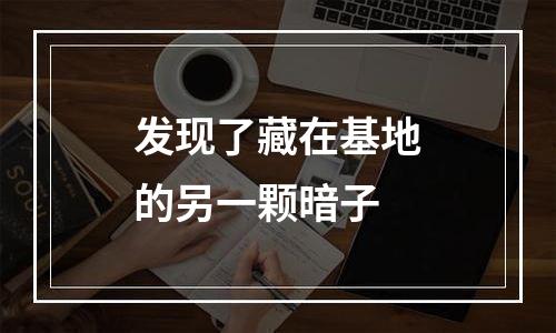 发现了藏在基地的另一颗暗子