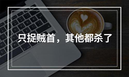 只捉贼首，其他都杀了