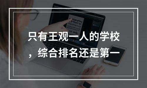 只有王观一人的学校，综合排名还是第一