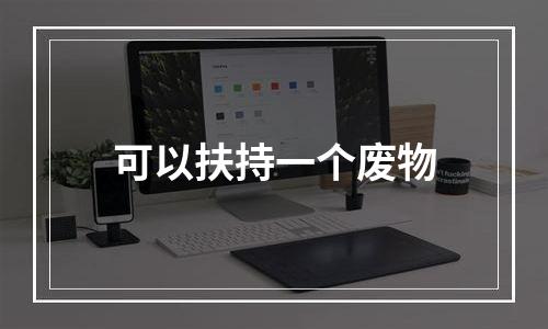 可以扶持一个废物