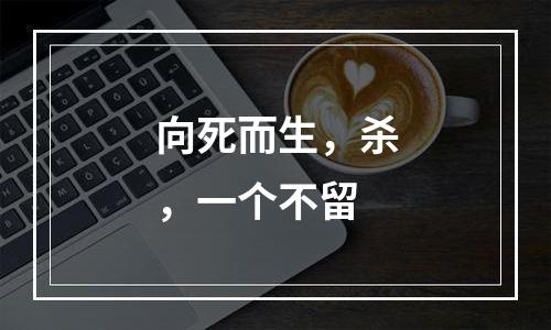 向死而生，杀，一个不留