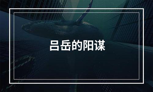 吕岳的阳谋