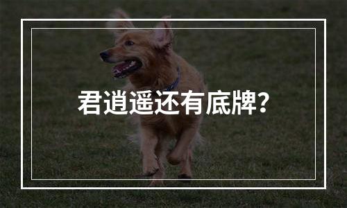 君逍遥还有底牌？