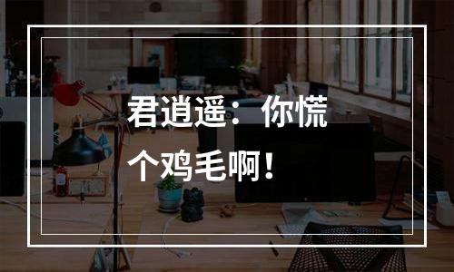 君逍遥：你慌个鸡毛啊！