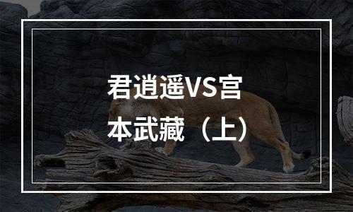 君逍遥VS宫本武藏（上）