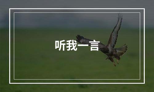 听我一言