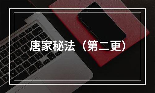 唐家秘法（第二更）