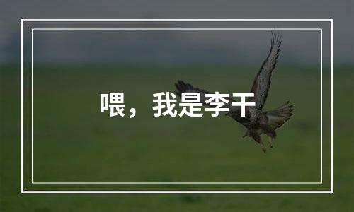 喂，我是李干