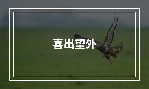 喜出望外