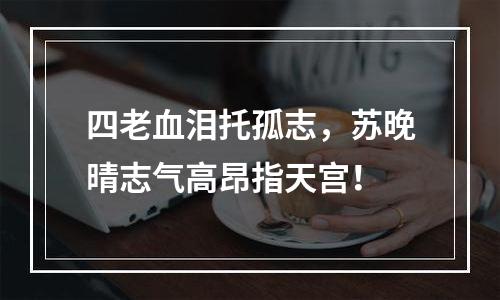 四老血泪托孤志，苏晚晴志气高昂指天宫！