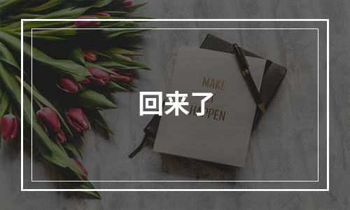 回来了
