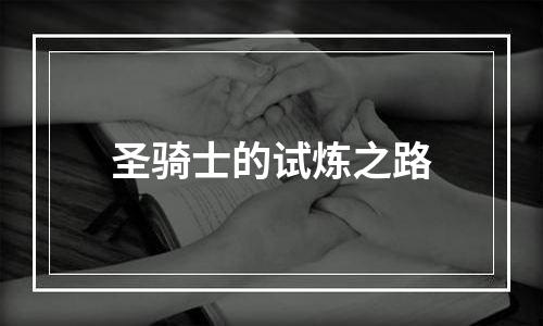 圣骑士的试炼之路