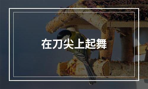 在刀尖上起舞