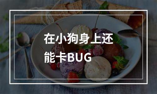 在小狗身上还能卡BUG