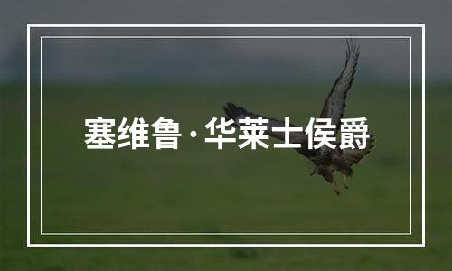 塞维鲁·华莱士侯爵