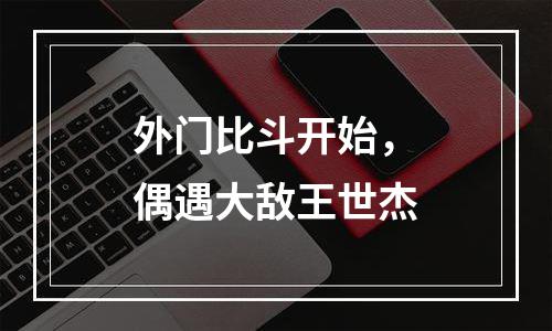 外门比斗开始，偶遇大敌王世杰