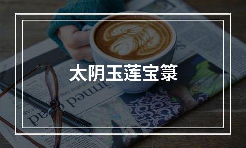 太阴玉莲宝箓