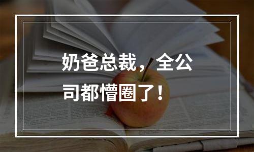 奶爸总裁，全公司都懵圈了！