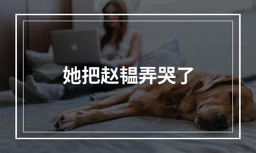 她把赵韫弄哭了