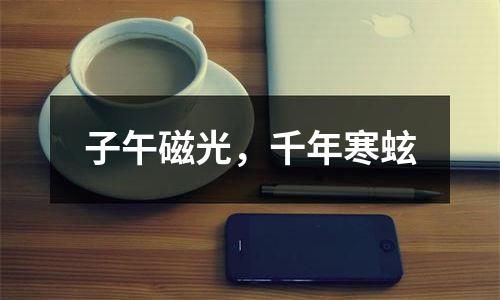 子午磁光，千年寒蚿