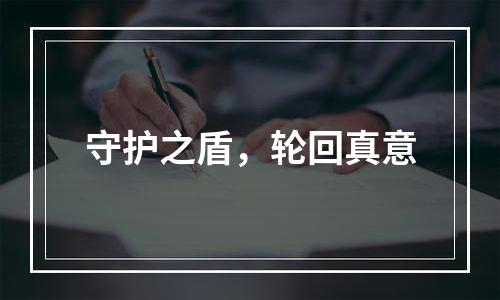 守护之盾，轮回真意