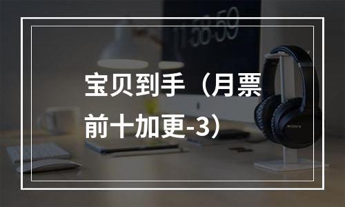 宝贝到手（月票前十加更-3）
