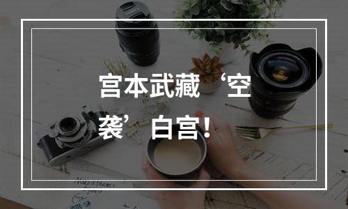 宫本武藏‘空袭’白宫！