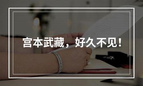 宫本武藏，好久不见！