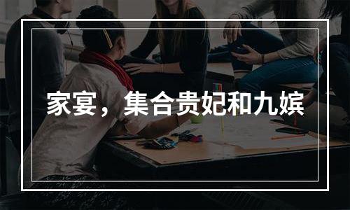 家宴，集合贵妃和九嫔