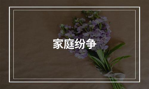 家庭纷争