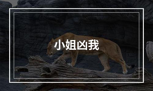 小姐凶我