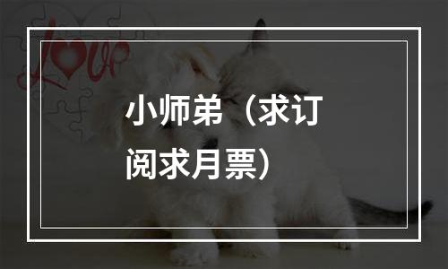 小师弟（求订阅求月票）