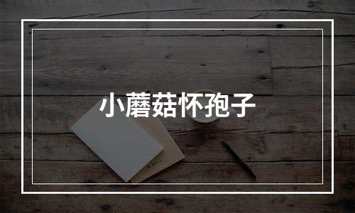 小蘑菇怀孢子