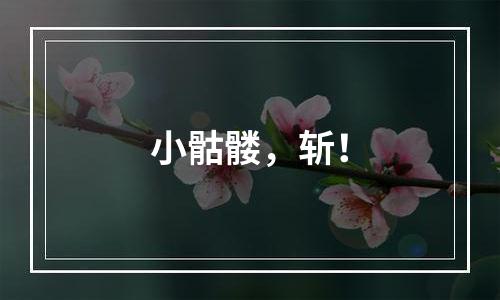 小骷髅，斩！
