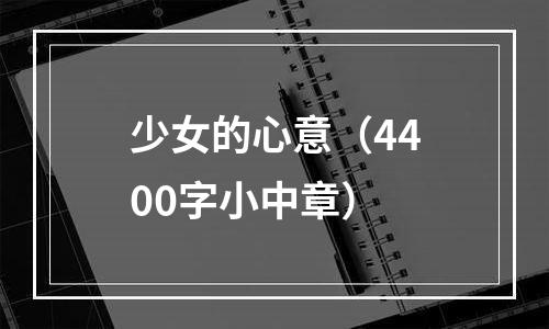 少女的心意（4400字小中章）