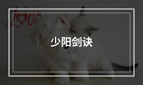少阳剑诀