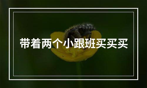 带着两个小跟班买买买