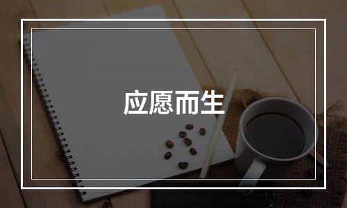 应愿而生