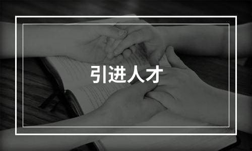 引进人才