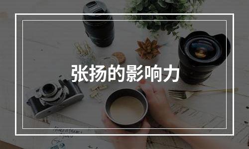 张扬的影响力