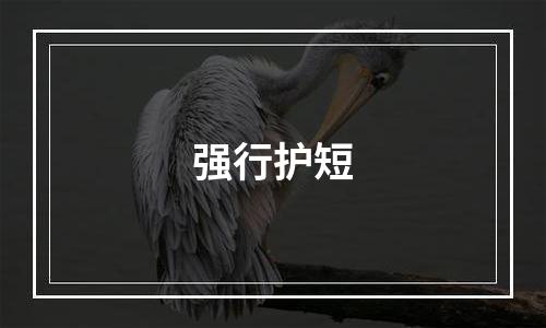 强行护短