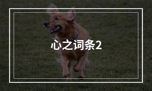 心之词条2