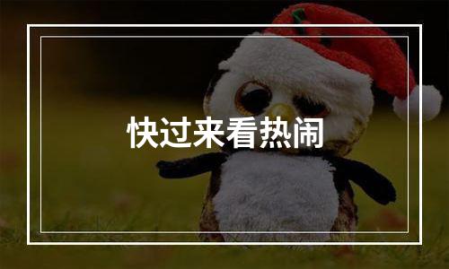快过来看热闹